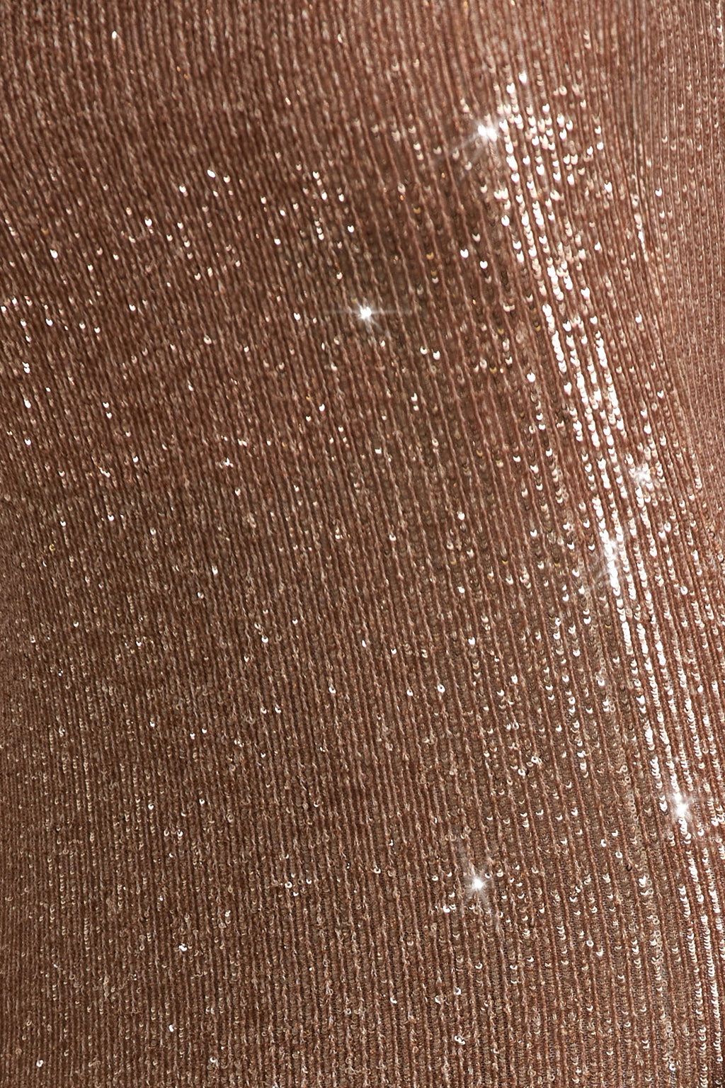 Lilabelle | Rose Gold Plisse Sequin Bandeau Midi Dress